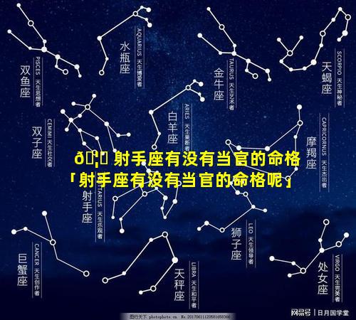 🦁 射手座有没有当官的命格「射手座有没有当官的命格呢」